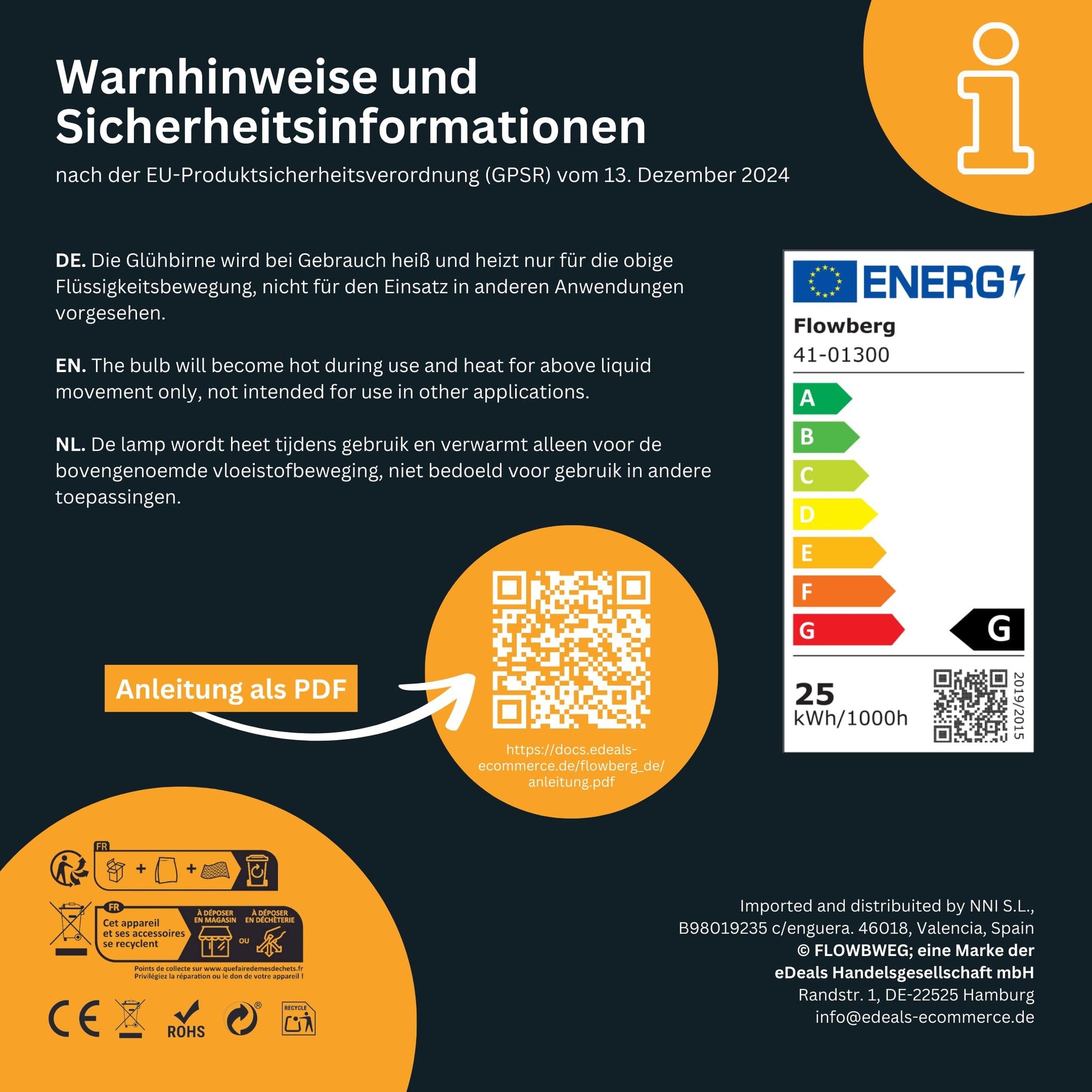 Lavalampe (Entspannende Wachslampe mit 1,7 m Kabellänge)